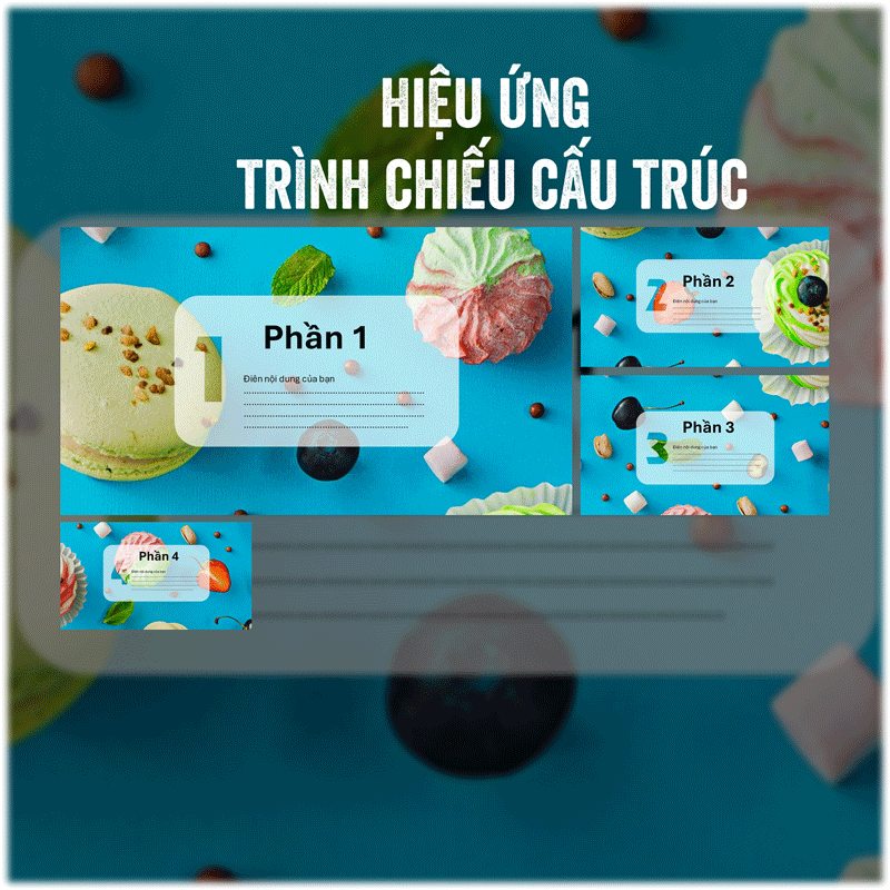 Powerpoint hiệu ứng trình chiếu cấu trúc